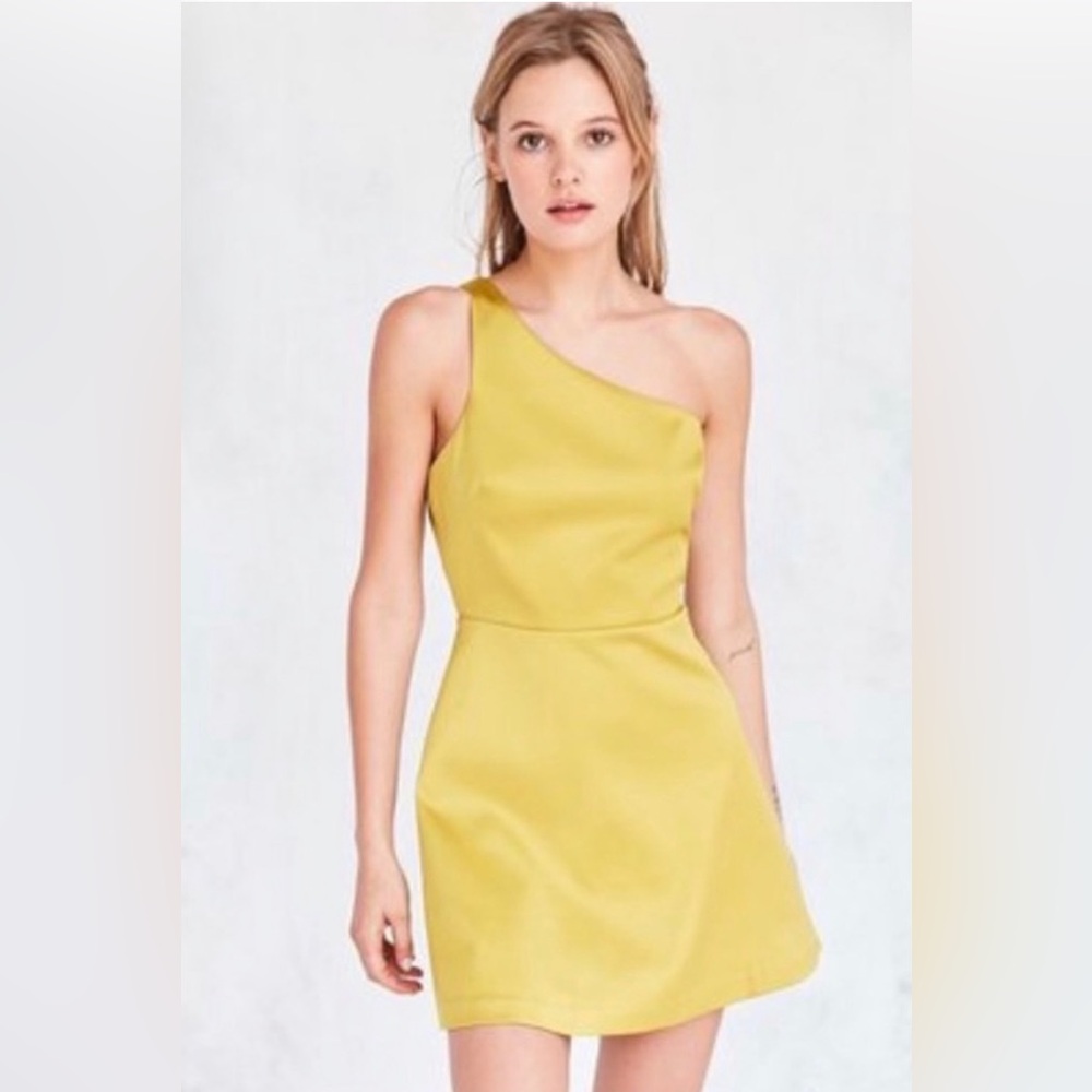 NWT silence + noise size 4 green yellow dress - Picture 1 of 8